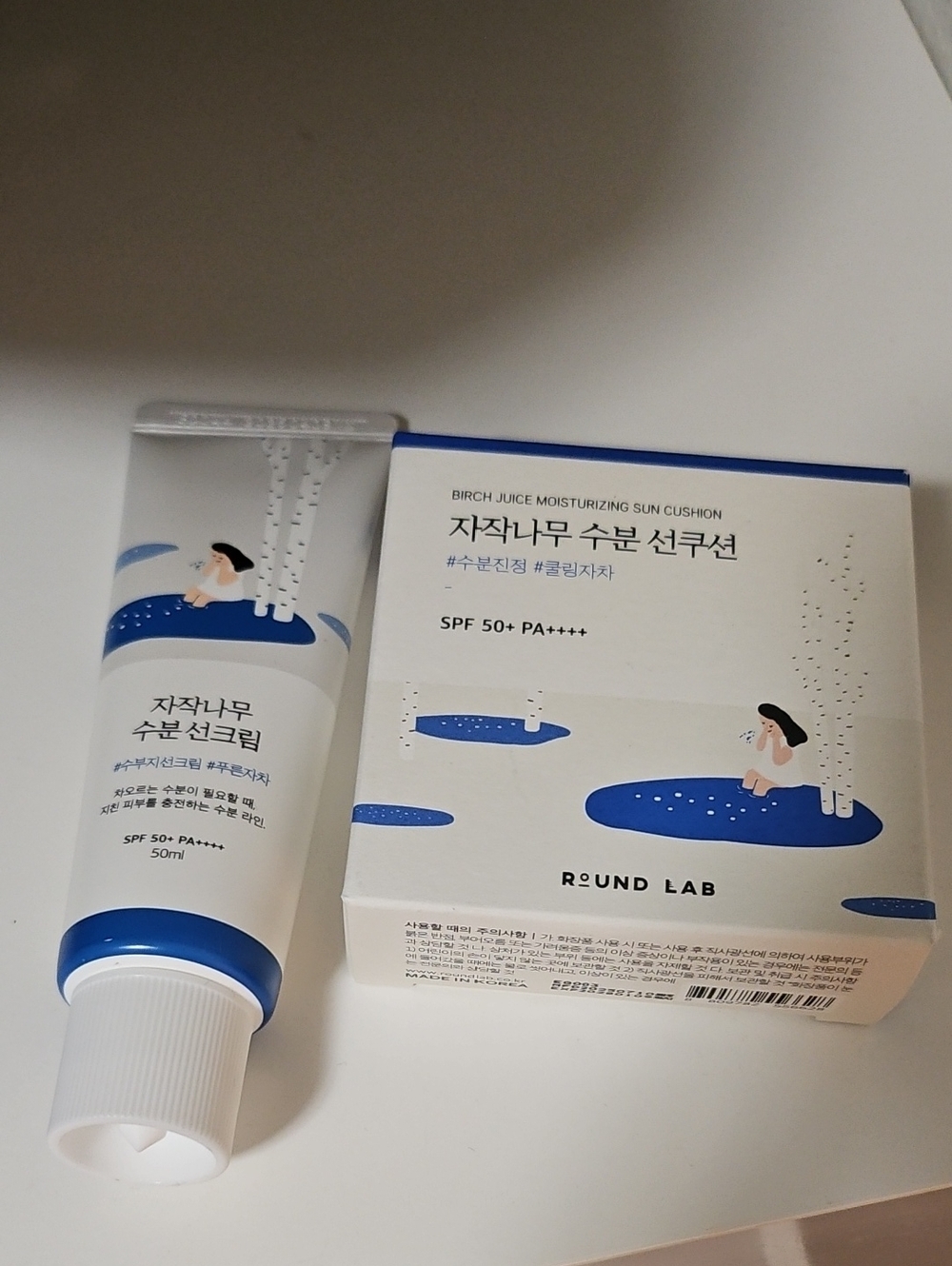 ROUND LAB Birch Juice Sun Cushion & Cream SPF 50+ PA+++